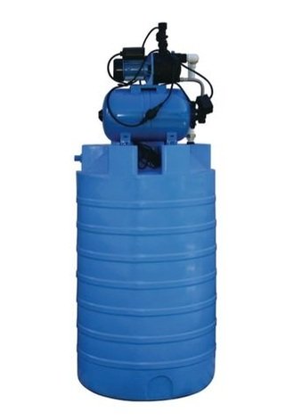 Бак для воды Aquatech (Акватек) ATV-500 с автоматической насосной станцией JP 600PA-24L тип 2 в Новосибирске