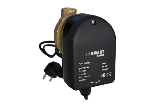 Насос циркуляционный для ГВС Smart Install CP 15-14B 85мм 28Вт 1x230В 50Гц в Новосибирске