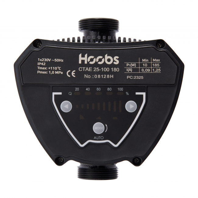 Насос циркуляционный Hoobs CTAE 25-80 180мм 130Вт (с гайками)