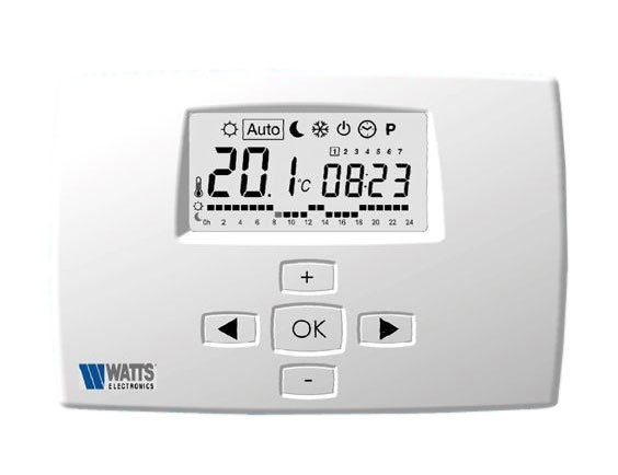 Термостат комнатный WATTS Milux-RF (5-35"С,10А,220В) с LCD дисплеем в Новосибирске