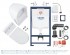 Инсталляция для унитаза 4 в 1 GROHE Solido Perfect с подвесным унитазом Инсталляция для унитаза 4 в 1 GROHE Solido Perfect с подвесным унитазом