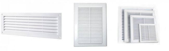Решетка приточная белая 350x150 в Новосибирске