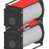 Котел стальной жаротрубный сдвоенный TEPLOFOR DD150/150 для горелок на газе и жидком топливе