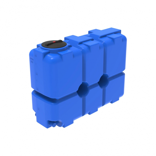Емкость ЭкоПром ST 2000 л с патрубками 100мм