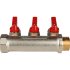 Коллектор 3 отвода с шаровыми кранами STOUT 3/4" 1/2" (красные ручки) (SMB 6200 341203) в Новосибирске Коллектор 3 отвода с шаровыми кранами STOUT 3/4" 1/2" (красные ручки) (SMB 6200 341203) в Новосибирске