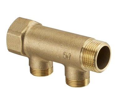 Коллектор 2 отвода распределительный OVENTROP 3/4" (1400652) в Новосибирске Коллектор 2 отвода распределительный OVENTROP 3/4" (1400652) в Новосибирске